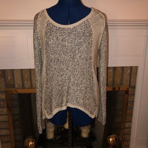 Beige and Black Sweater